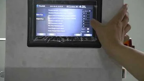 Techik checkweigher product editor