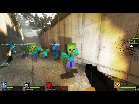 ¡EL APOCALIPSIS ZOMBIE YA ESTÁ AQUÍ! 😱😰MINECRAFT EN LEFT 4 DEAD 2 ROLEPLAY- EL APOCALIPSIS PARTE 1