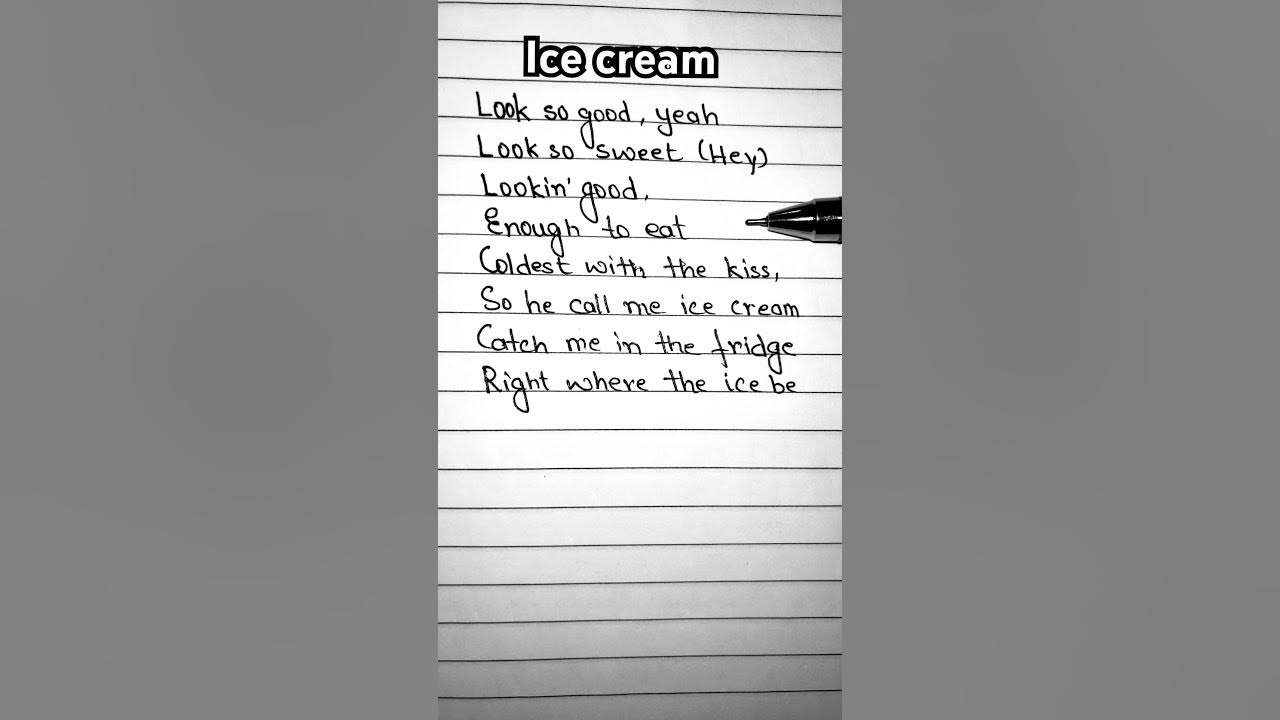 BLACKPINK, Selena Gomez Ice cream (lyrics) lyrics lyricsvideo 