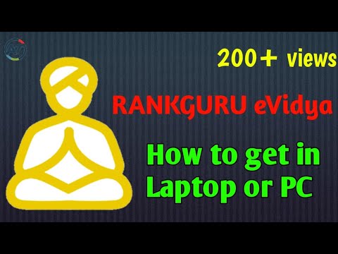 How to get Rankguru eVidya in laptop (or) PC || AGS TECH