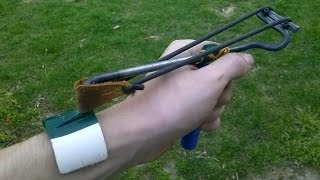 Mini Forged Extended Fork Slingshot Prototype: Unveiling/Shooting Test