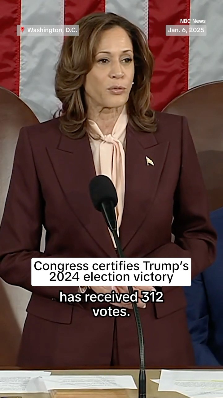 Congress certifies Trump's 2024 election victory