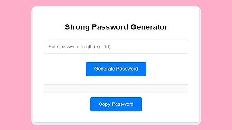 Password Generator (Demo)