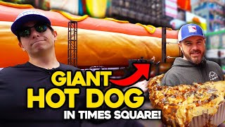 Eating HUGE food in Times Square | Walkin' NYC