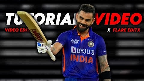 How to Edit Cricket Shorts Video 🥶 || Flare Editx ✨ || Tutorial Video 🥂🍻