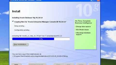 Oracle Database 10g Installation on Windows
