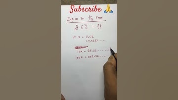 Express in p/q form l Rational Numbers l Number System #math