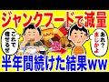 ジャンクフードで減量生活を半年間続けた結果がやばいww