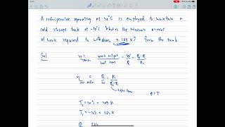 [eng] carnot refrigerator example problem no.1 with solution (thermodynamics)
