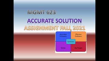 MGMT 623 Assignment 1, Fall 2021