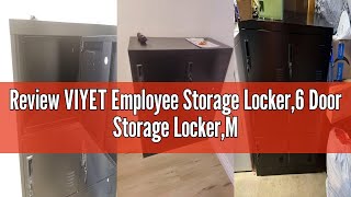 Review VIYET Employee Storage Locker,6 Door Storage Locker,Metal Locker for Employees Office Steel G