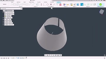 Creating a Cone Using the Lofted Flange Tool