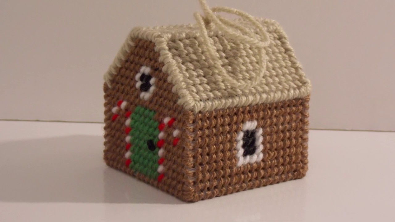 How to make a plastic canvas Christmas Tree Gingerbread House Decoration - YouTube how-to-make-a-plastic-canvas-christmas-tree-gingerbread-house-decoration-youtube