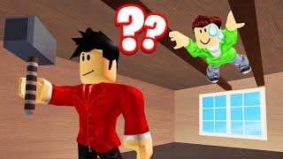 HIDING From The BEAST On The CEILING! (Roblox Flee The Facility)