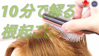 10分で解る根起こしボリュームUPブロー ZENヘアアレンジ205 10mins.tutorial for volumize blow process