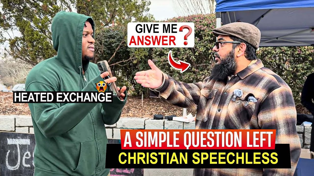 Heated exchange 🔥😵‍💫⁉️A simple question left Christian speechless | Uthman Ibn Farooq Official