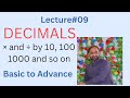 Lecture 09 | Multiplication &amp; Division of Decimals by 10, 100, 1000 | Easy Shortcut Method