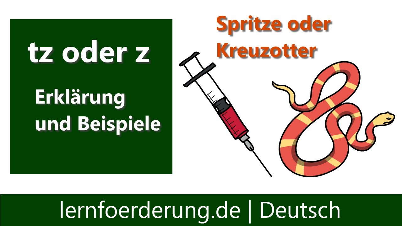 tz oder z ✅ Erklärung und Beispiele