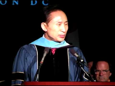 GW Presents President of the Republic of Korea Lee...