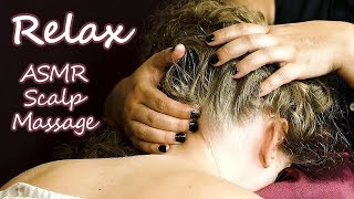 ASMR Scalp Massage by Professional Massage Therapist, Whispering & Hair Sounds for Sleep