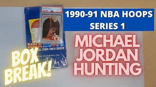 MICHAEL JORDAN HUNTING! | 1990-91 NBA Hoops Series 1 | PSA Candidates?