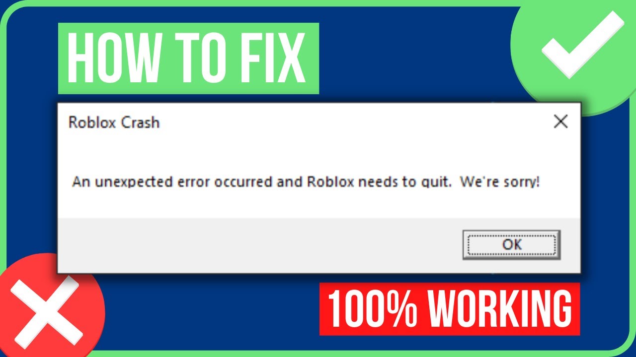 How To Fix Roblox Crashing On Pc 