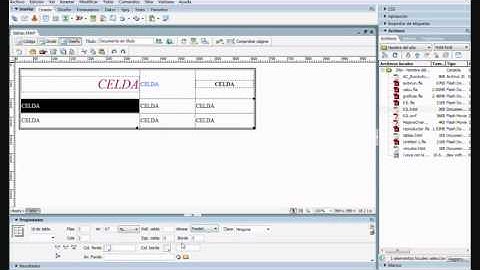 Curso de Dreamweaver CS3 - Tablas (parte 2)