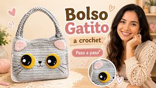 Kawaii Crochet Cat Bag 🐱🧶 | Easy Step-by-Step Crochet Purse Tutorial screenshot 4