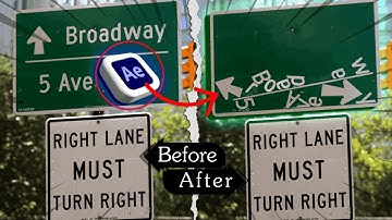 STREET SIGN FALLING EFFECT | BY RENDER & EXPLORE