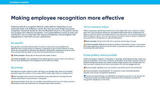 Continuous Performance Management -  Employee Recognition