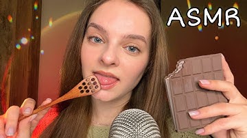 ASMR Triggers & Mouth Sounds 🫦 No Talking (Spit paiting, Chocolate,Honey, Tapping)
