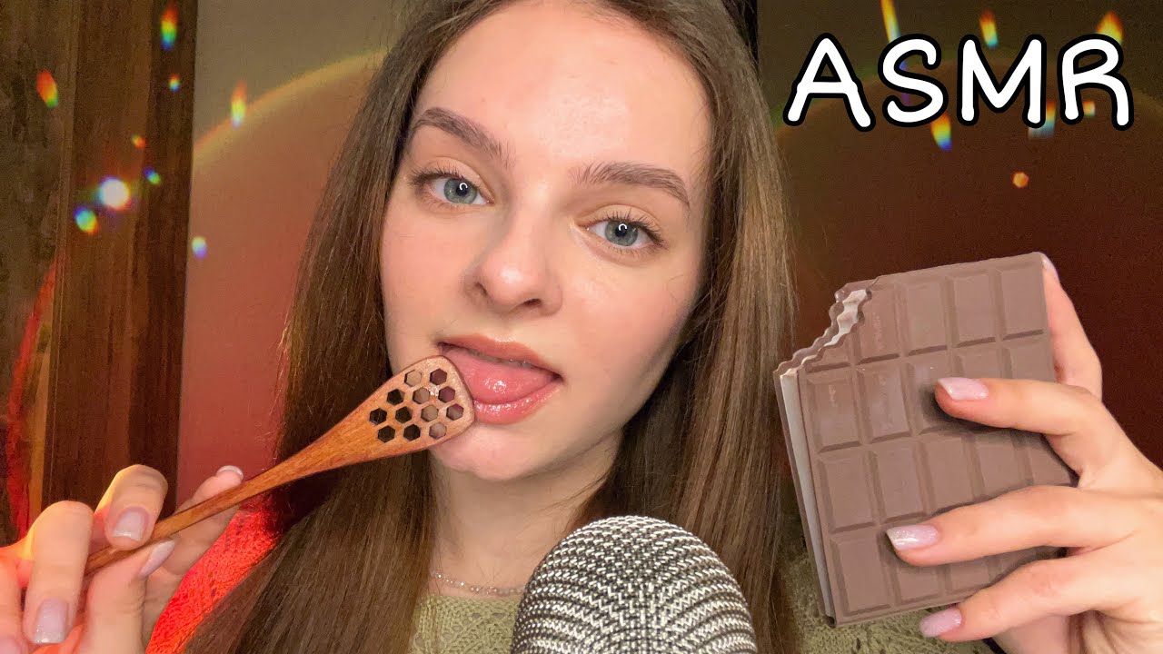 ASMR Triggers & Mouth Sounds 🫦 No Talking (Spit paiting, Chocolate,Honey, Tapping)