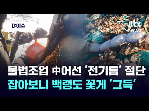 문 닫아걸고 도주하는 <strong>불법조업</strong> 중국어선…‘원형 전기톱’ 절단기까지 도입｜D:이슈