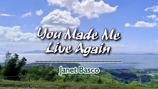 You Made Me Live Again - KARAOKE VERSION - as popularized by Janet Basco chords