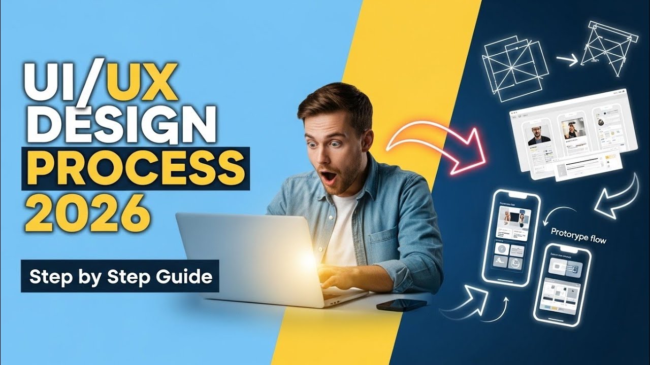 UI UX Design Process | Complete Step by Step Guide for Beginners - YouTube