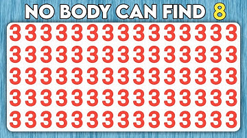 Only 1% Can Pass This Observation Skills Test | Find the Odd Number and Letter Edition