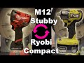 M12 Stubby 2563 Gen 2  vs Ryobi PSBIW25B compact impact wrench