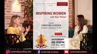 Christine Glidden, Inspiring Women with Arya Kharel
