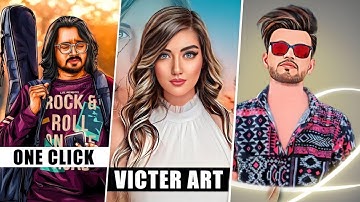 Create Victor Art Image Just one click || Cartoon Photo Editing in Mobile Avatar New Photo Editing