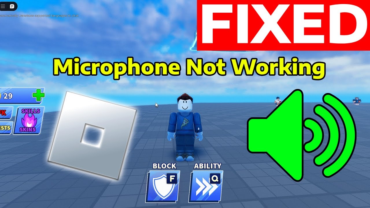 How To Fix Microphone Not Working In Roblox YouTube 