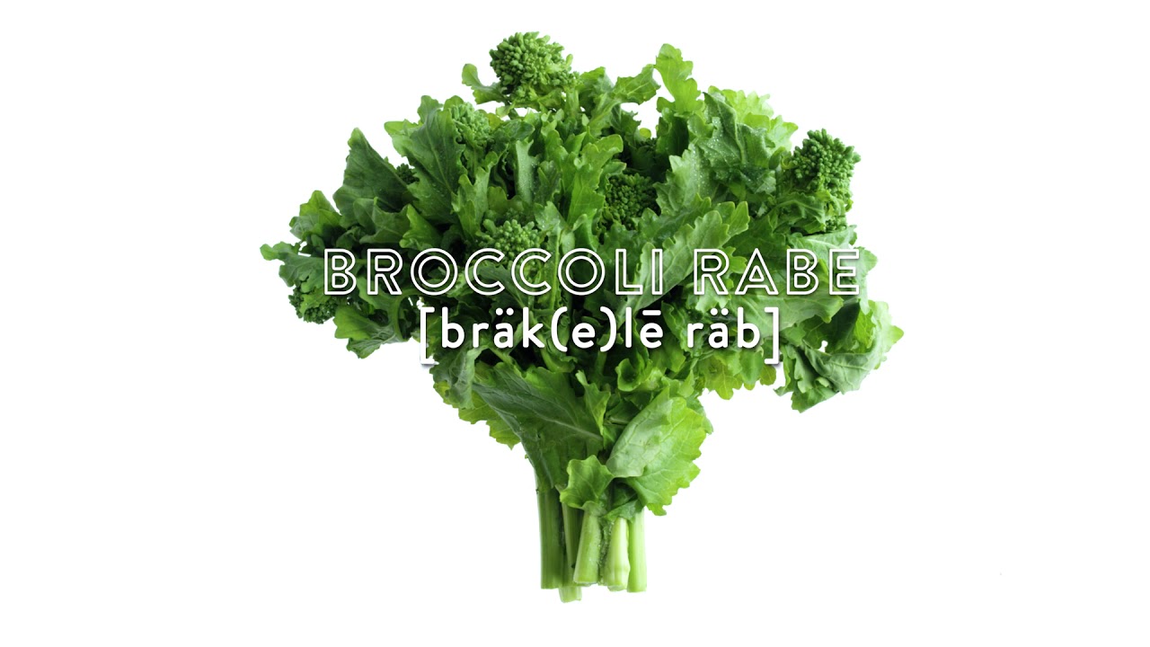 Broccoli Rabe, Rapini, Vegetables, Veggies, Kale, How to Pronounce, Correct...