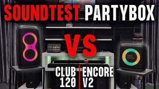 Download Lagu SOUND  TEST JBL PARTYBOX ENCORE 2 / v2 VS CLUB 120 !! | UTAMA AUDIO MP3