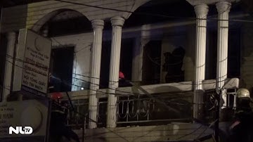 Giải cứu 7 người mắc kẹt trong đám cháy lớn lúc nửa đêm