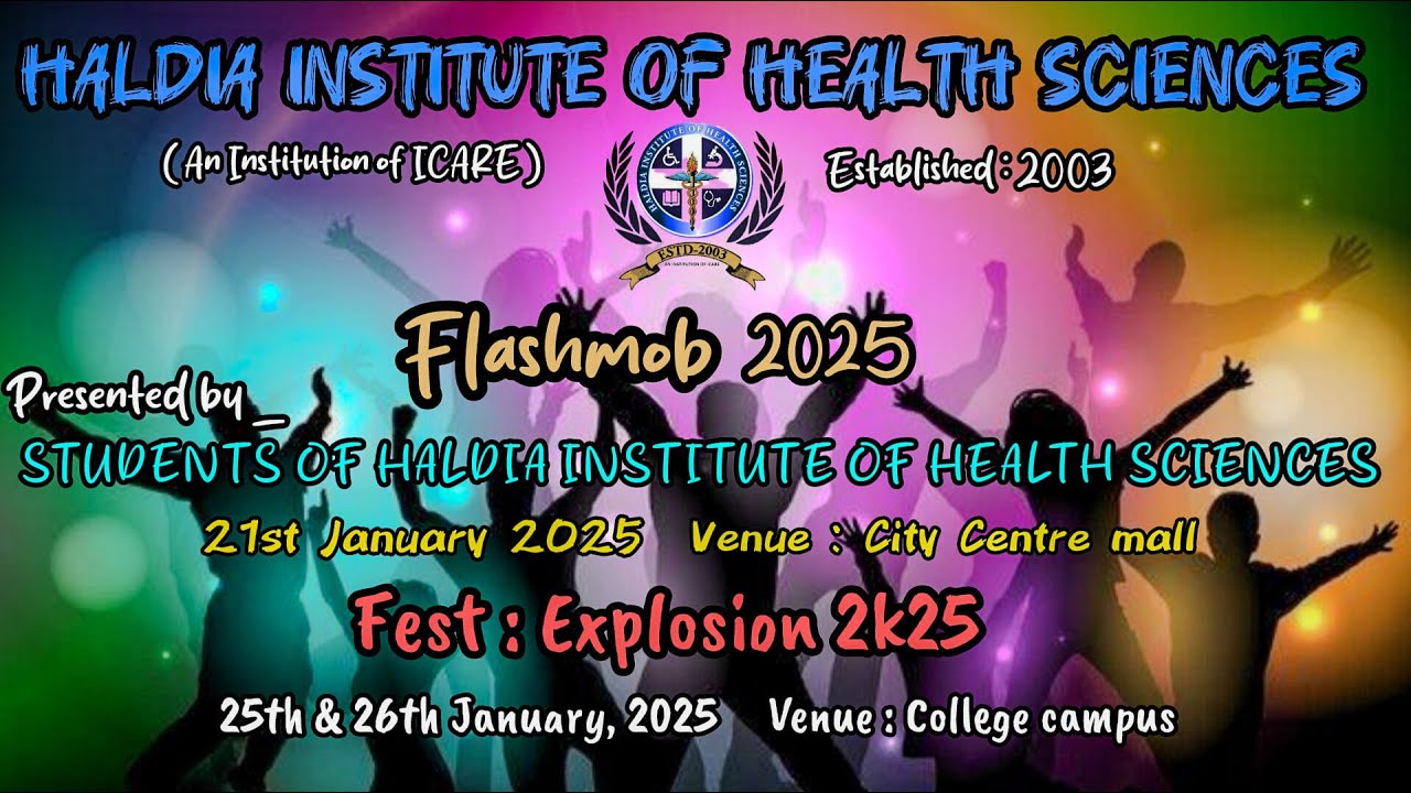 FLASHMOB performance organized by the talented students of Haldia Institute of Health Sciences ..