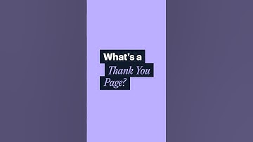 What is a Thank You Landing Page?