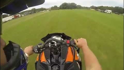 First time grass drags!! TURBO SLED 1100