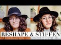 How to Flatten the Brim of Your Floppy Hat || DIY