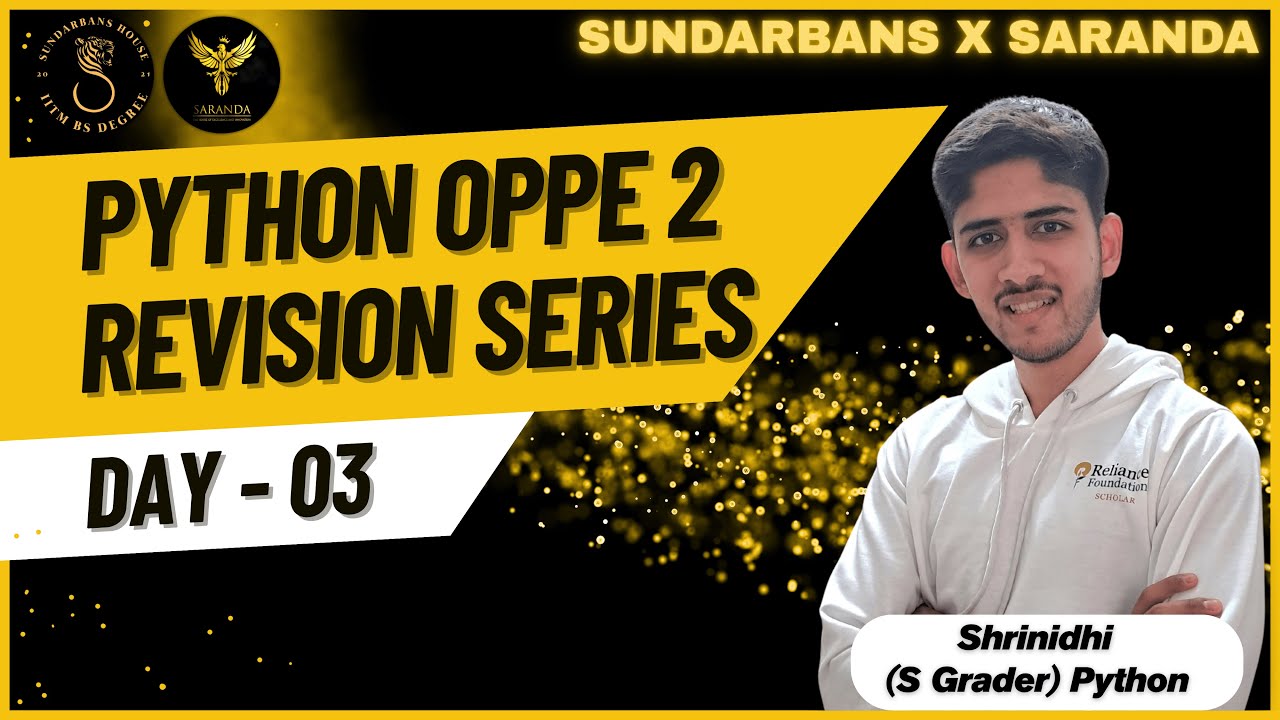 Sundarbans Python Python OPPE 2 Series | DAY - 3 || Sundarbans X Saranda House - YouTube