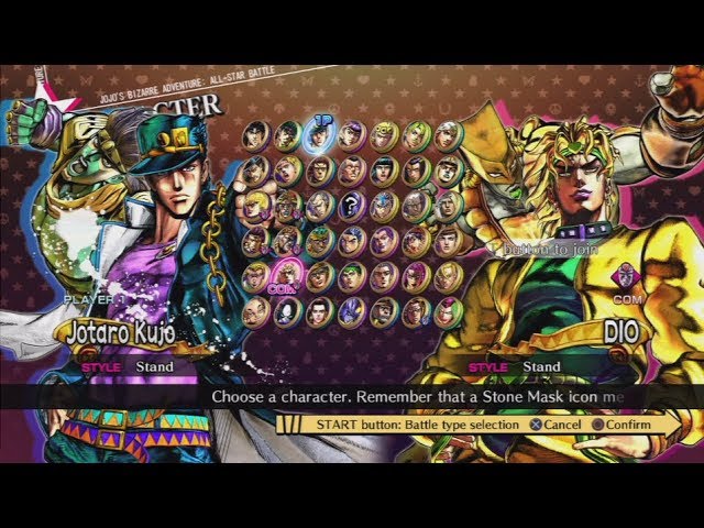 JoJo's Bizarre Adventure: All Star Battle  (PS3) Gameplay 