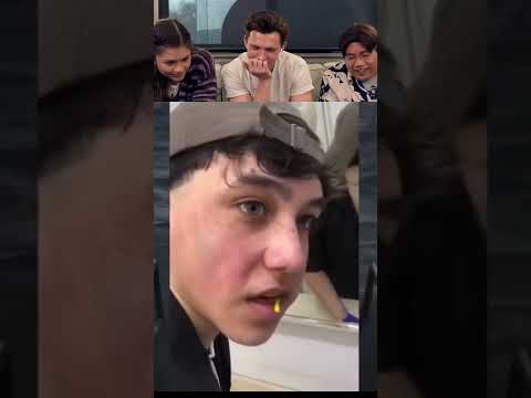 Tom Holland Reacts To Viral Videos part 20 #tomholland #funny #reaction #memes